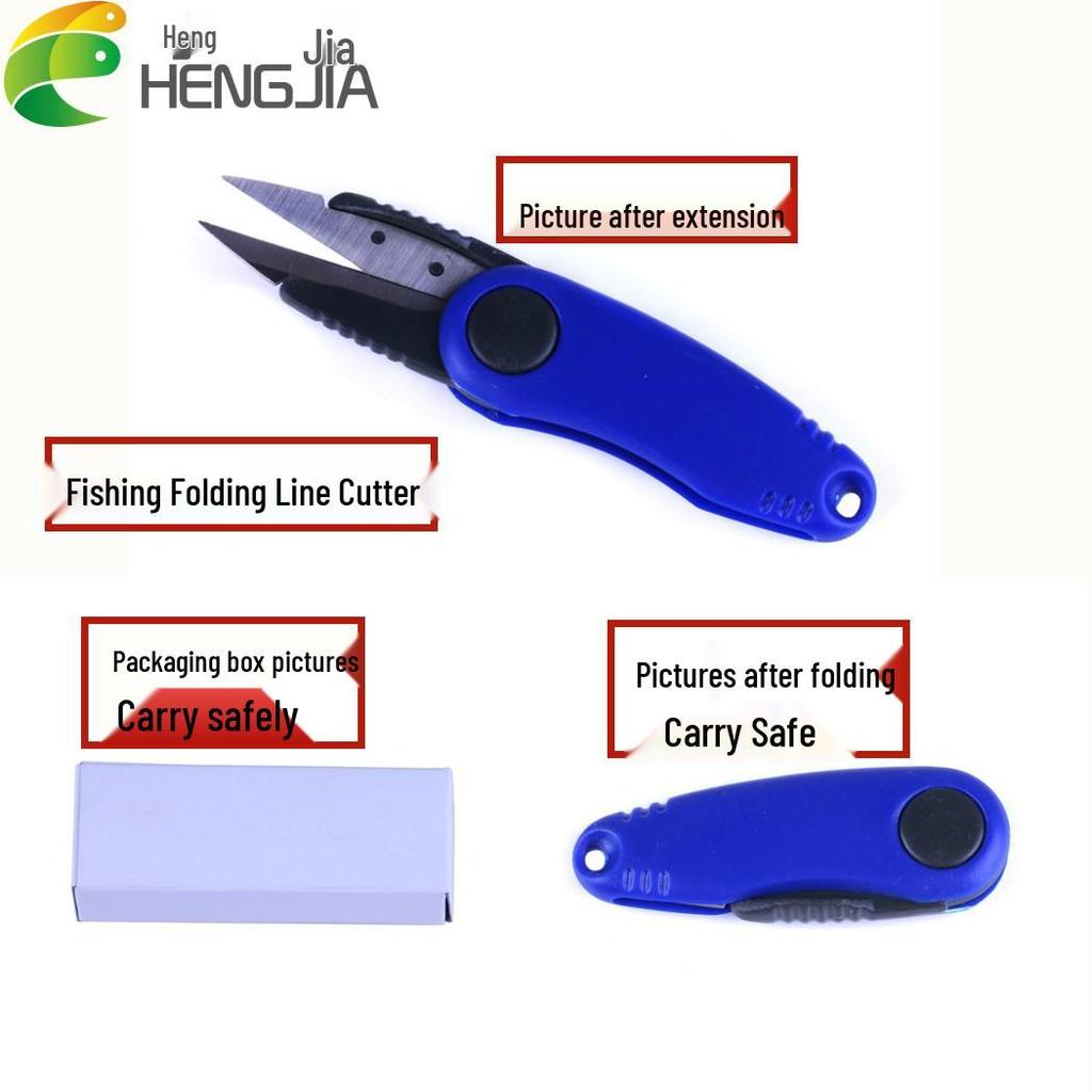 HENG JIA Popular Folding Lure Pliers and Mini Retractable Line Cutter Scissors