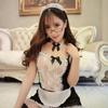 Adult Lingerie Maid Costume Cosplay Maid Costume Bar Sexy Lace Perspective Passion Suit
