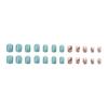 Chic Wave Pattern Manicure Stickers - Short, Stylish, and Elegant Wearable Nails
