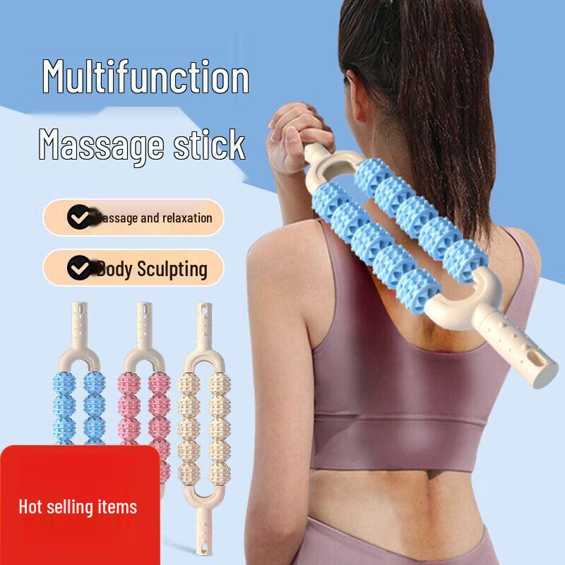 Dual-Row Muscle Massage Roller