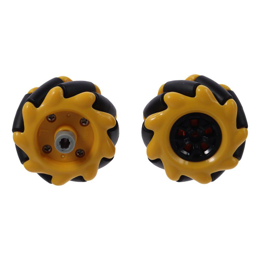 

1Pc Useful Plastic Mecanum Wheel Yellow Smart Robot Car Parts 48mm Omni-Directional Wheel for TT Motor Arduino DIY Robot Car 1Pc-Left