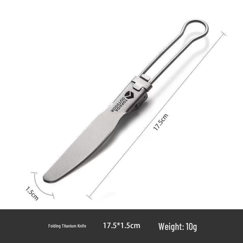Youluo Pure Titanium Folding Camping Cutlery Set