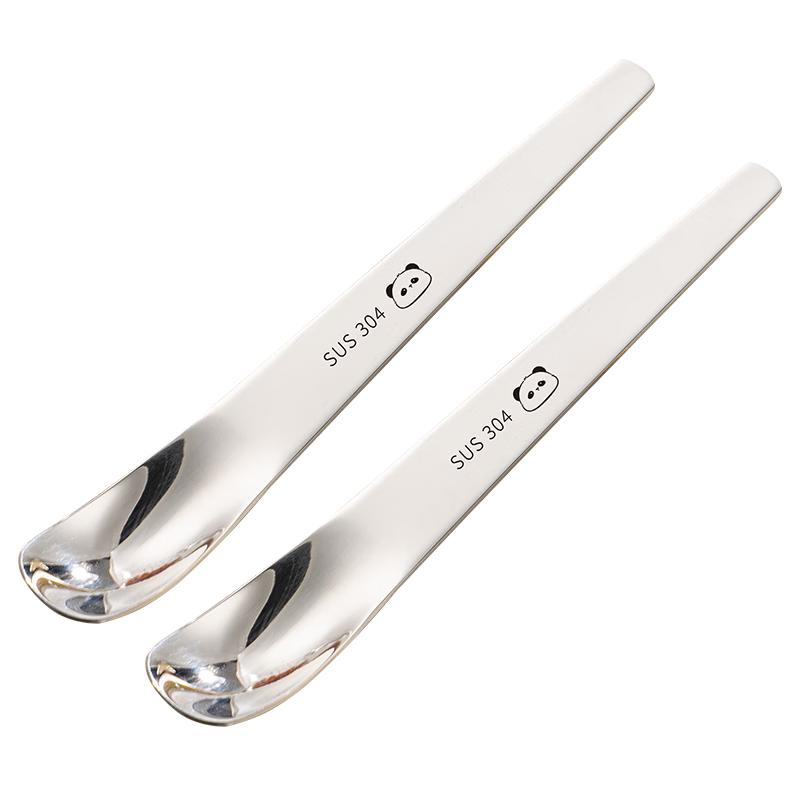 Guangyi 304 Stainless Steel Long Handle Dessert & Coffee Spoons (2-Pack)