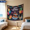 1pc 2D Flat Birthday Backdrop - Photo Booth Props