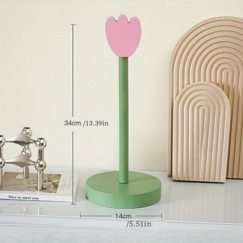Bathroom Tissue Vertical Stand   Paper Towel Storage Holder Wood Paper Towel TulipHolder Kitchen Roll Paper Towel Holder