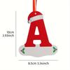 26 Letters Christmas Pendant Alphabet Ornaments Xmas Tree Hanging Decor 2026 Home Party Navidad New Gift Accessory