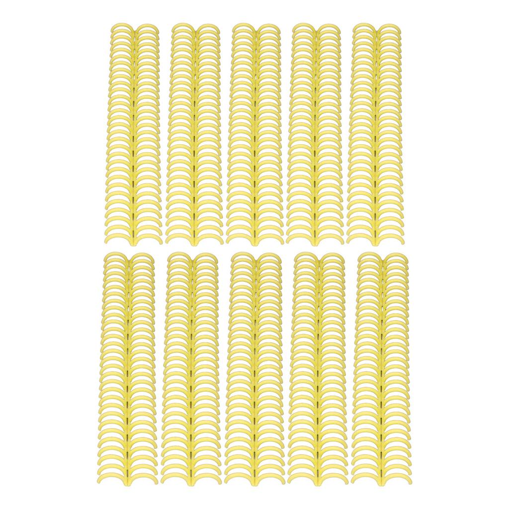 10 Stück Kammbinde-Rücken 150 Seiten 30 Ringe Plastikbinder-Kämme Leicht zu öffnen und zu schließen zum Hinzufügen 19mm für