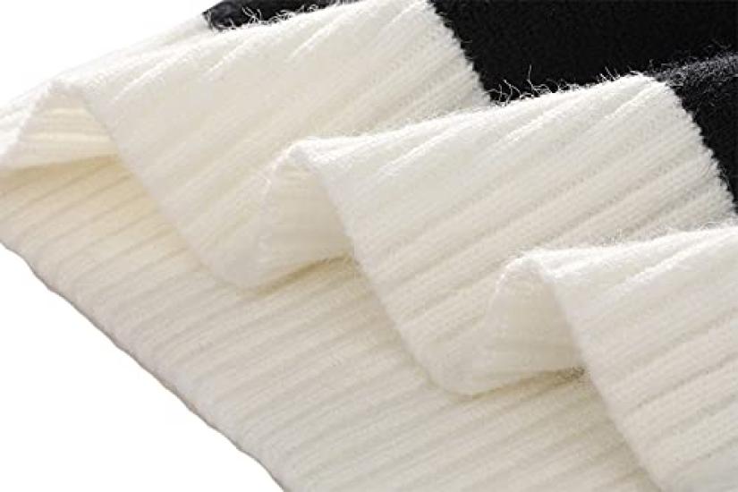 Cardigan de damă Atopddan tricotat scurt lung negru și mărimea L, cu gât în V, lungime, pulover de primăvară/toamnă, cu mâneci, alb,