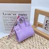 Solid Color Mini Platinum Bag Pendant Earphone Bag Key Bag