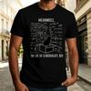 Cat Funny Physics Tshirt Science Geek Graphic Tee For Unisex Casual Top Black White