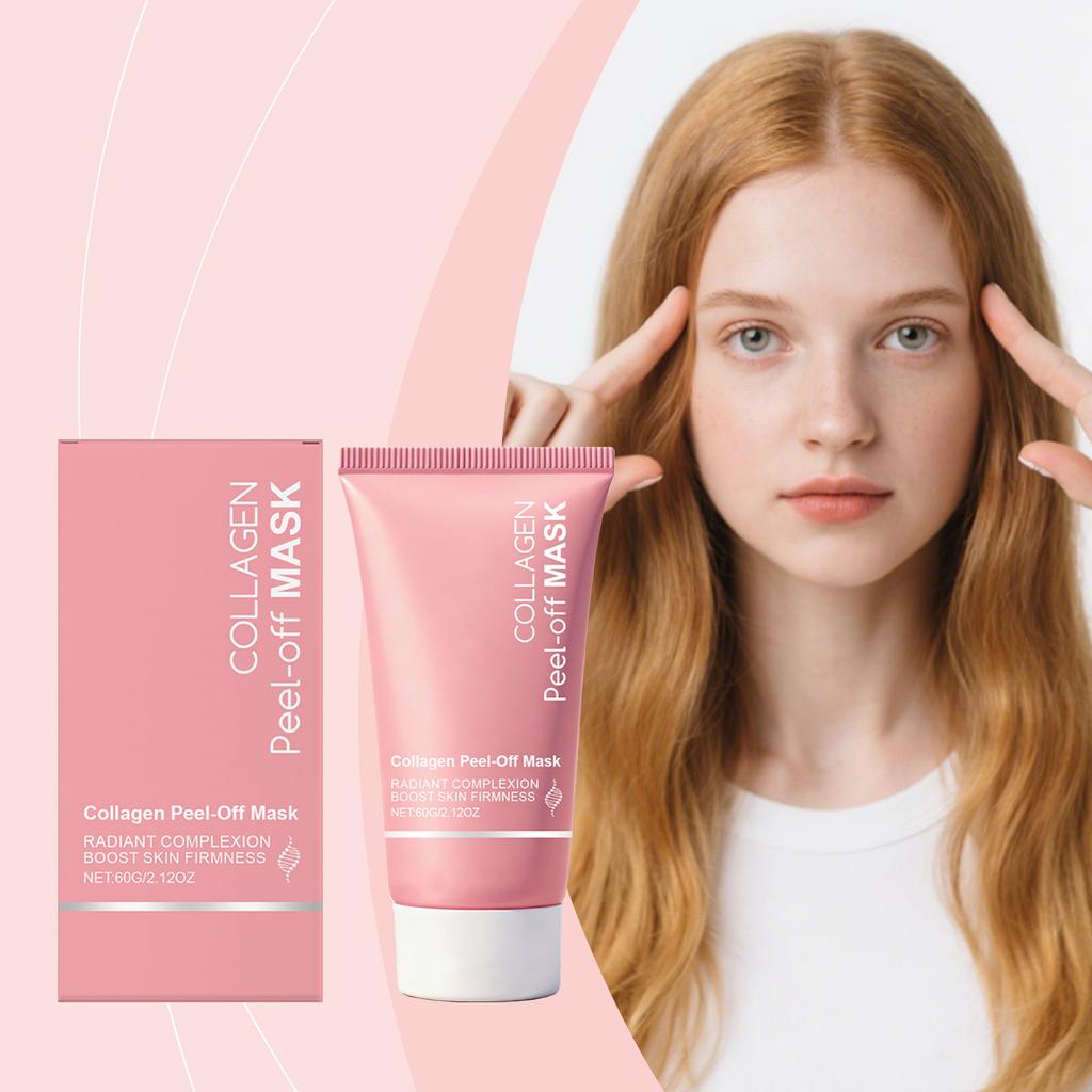 Collagen Night Mask, Peeling Mask, Hydrolyzed Collagen, Glassy Skin, Hydrating And Moisturizing