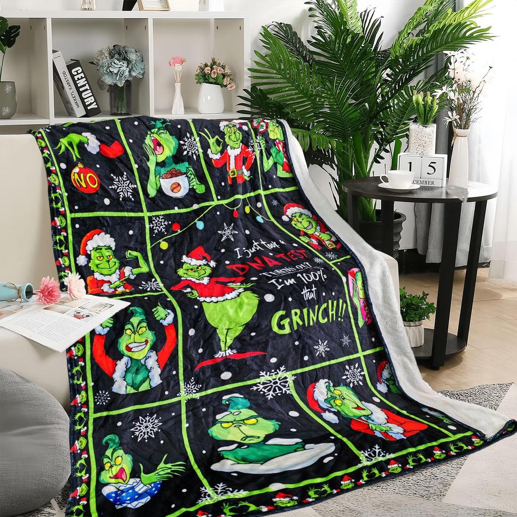 Christmas Blanket. Universal Blanket For The Whole Family. A Must-have For Home Parties
