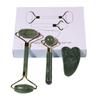 Natural Jade Facial Roller Set With Gua Sha Tool Face Massage Skin Care
