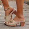 New Women's Shoes Spring and Summer New Thick Heels Beach Slippers Women