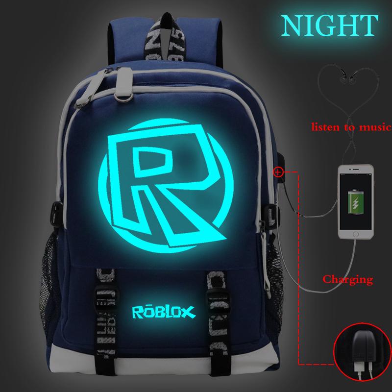 Game Merchandise Luminous Backpack Usb Interface Multi-Function Large Capacity Leisure Travel Bag