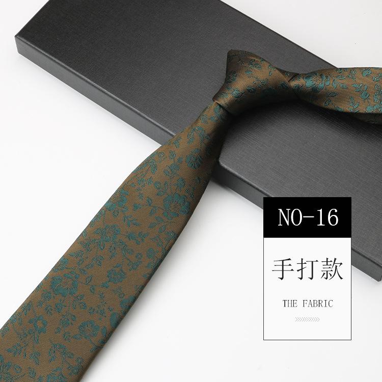 Obchodní kravata Pánský oblek Šaty Červená Zelená Host Pódium Svatba 8cm Vzor Ruční vázání