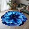 3D Flower Bathroom Rug Anti-Slip Absorbent Floor Mat Realistic Flower Area Rug for Entrance