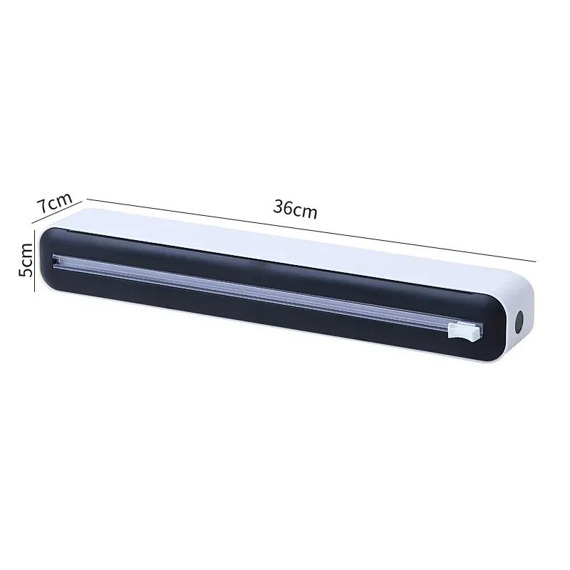 Plastic Wrap Cutter Multifunction Plastic Wrap Tin Foil Paper Storage Box Wall Mounted Refrigerator Storage Rack Kitchen Supply