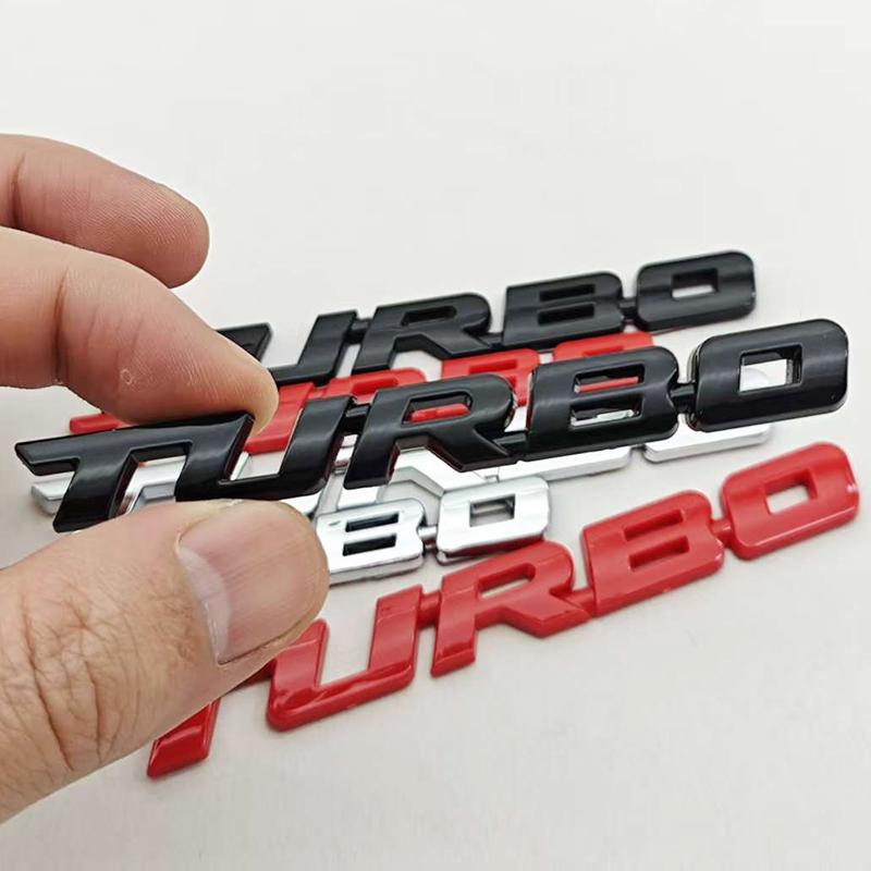 Car Sticker Turbocharged Turbo ABS 3D Badge Car Modification Accessories Rear Marking Side Marking Decorative Car-Sticker