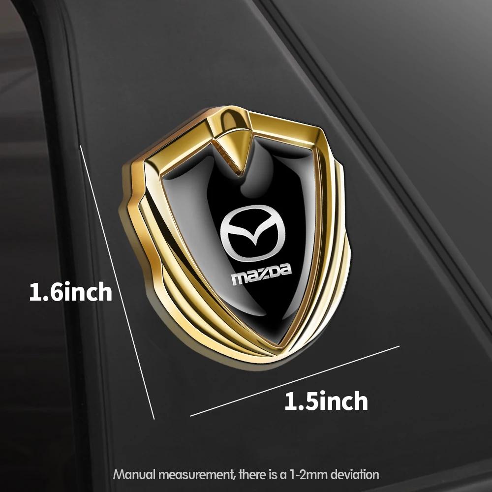 Metal Tailgate Badge Sticker for Mazda CX-5 CX-30 6 3 2 Axela CX-4 CX-9 323 626 MX3 MS Automotive Supplies