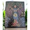 Tree of Life Leather Journal, Handmade Writing Diary, Deckle Edge