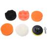 7 sztuk 3" Gąbka do woskowania Polerowanie Pady M10 Zestaw adapterów wiertniczych do polerowania samochodu