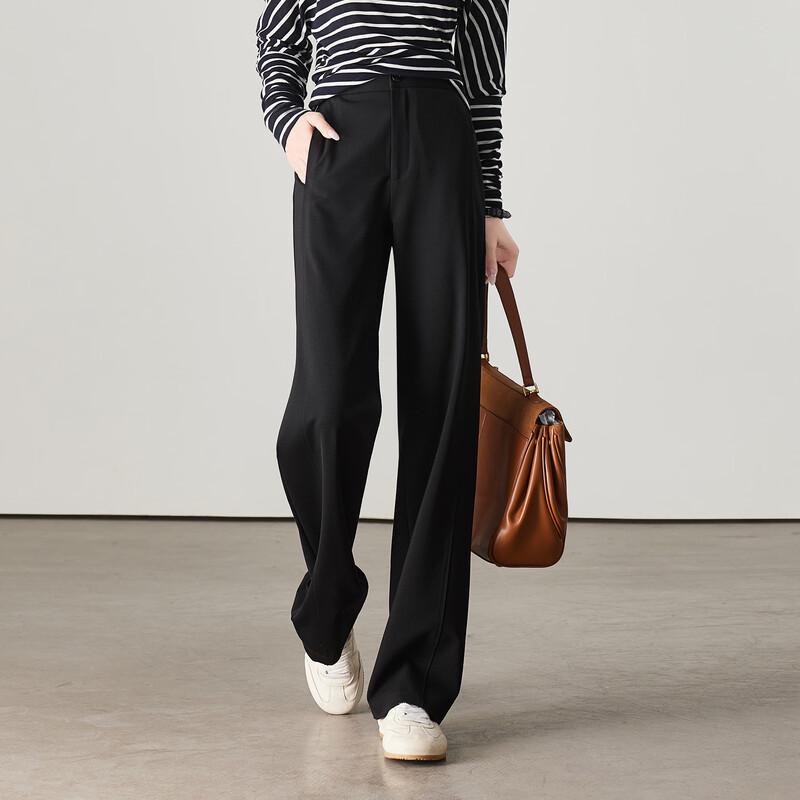 SOFSIL Women s High-Waist Wide-Leg Draped Trousers 28/L