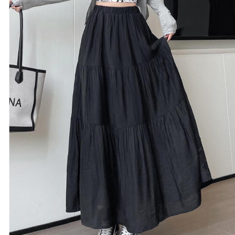 

Розовая юбка для женской весны и осени, новая длинная юбка, высокая талия, стройнящая и нежная, темпераментный стиль, маленькая миди-юбка XL