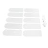 11 Pcs Set Acrylic Blanks Clear Rectangular Acrylic Place Cards with White Ribbon for Wedding Birthday Party