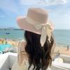 Paper Flat Top Big Brim Sunscreen Milliner Hat Beach Vacation Trendy Hat Gardener Hat Idyllic