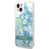 Guess Guhcp14Mlflsn Iphone 14 Plus / 15 Plus 6.7 Zielony/Green Hardcase Flower Liquid Glitter
