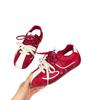 Korean Niche Retro Inner Height-increasing German Training Shoes Women's 2025 New Breathable Versatile Flat-bottomed Casual Forrest Gump Sports Shoes