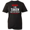 Warnung Ich bin vergeben T-Shirt Beziehungsstatus Paare Valentinstag Unisex Geschenk T-Shirt