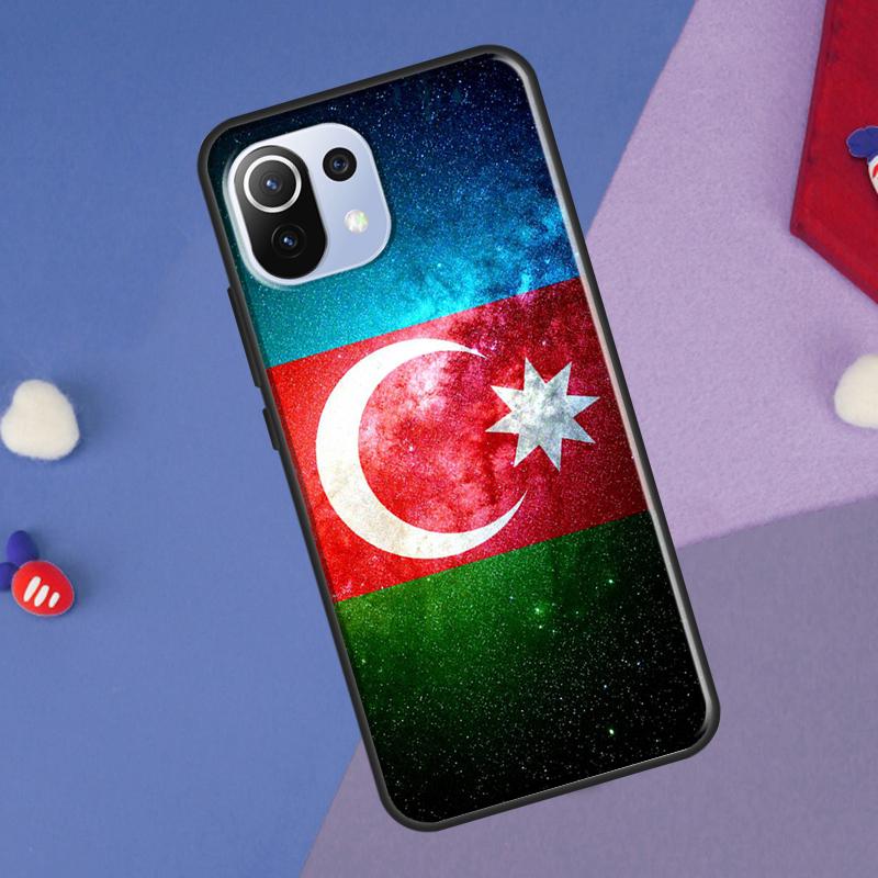 Azerbaijan Flag Cover For Xiaomi 14 13 Ultra 11T 12T 13T 14T Pro POCO X7 Pro X3 X5 F3 F5 F6 M6 X6 Pro Case