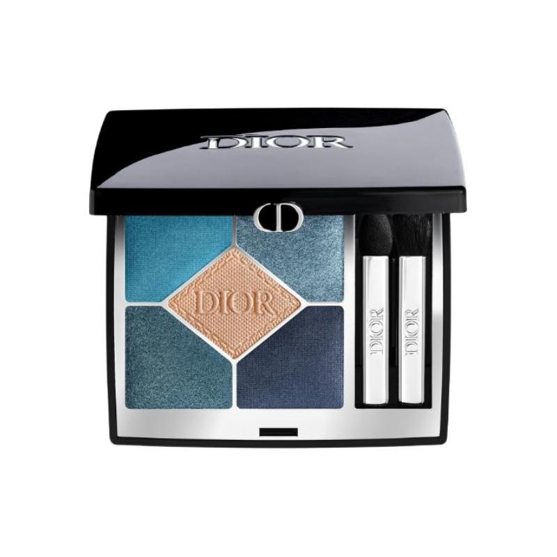 DIOR Eye Makeup stunning five-color shadow palette, silky and delicate, easy to color, fine shimmer, long-lasting matte modification, #279 blue denim синий