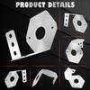 2PCS Watermelon Light Mount Brackets Stainless Steel Truck Trailer RV Campers Bus Mirror Turn Signal Angled Bracket Holder