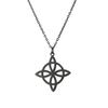 Vintage Witch Knot Necklace for Women Luck Pendant Irish Celtics Protection Amulet Stainless Steel Witchcraft Wicca Jewelry Gift