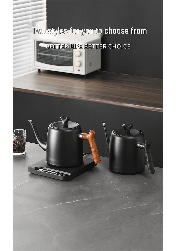 Electric Gooseneck Temperature-Controlled Pour-Over Coffee Kettle