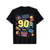 Vintage Herren Back to The 80's Lustiges Retro T-Shirt Tee Damen Übergroß Locker Streetwear Sommer Neuheit Oberteil Kurzarm