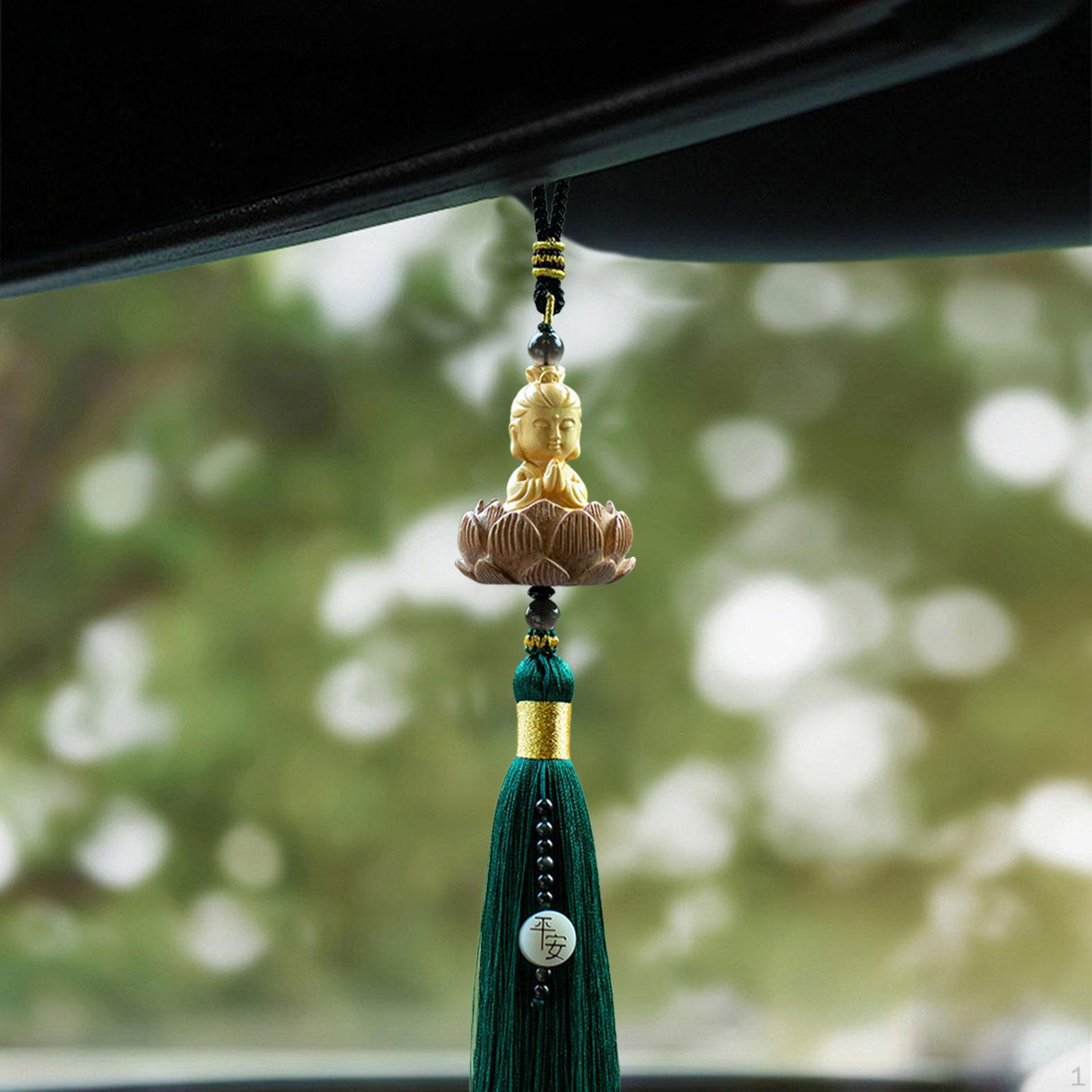 

Статуя Будди Автомобіль Дзеркало заднього виду Підвіска Автомобільні аксесуари Настінна вішалка Висячий орнамент Style F