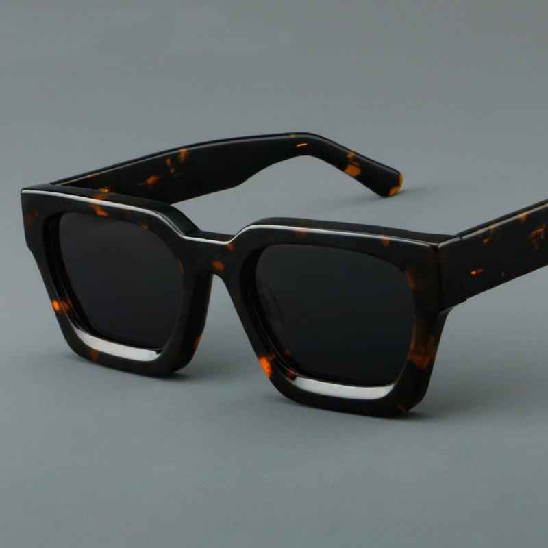 Bai Fen Bai Electronic 3C Men's Luxury Acetate Frame Sun Glasses Rectangle Polarized Sunglasses Fashion Design High Quality Uv400 Outdoors Eyewear Wo