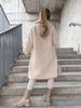 2025 Autumn/Winter Women's Plush Long Coat: Furry, Long-Sleeved, Turn-Down Collar