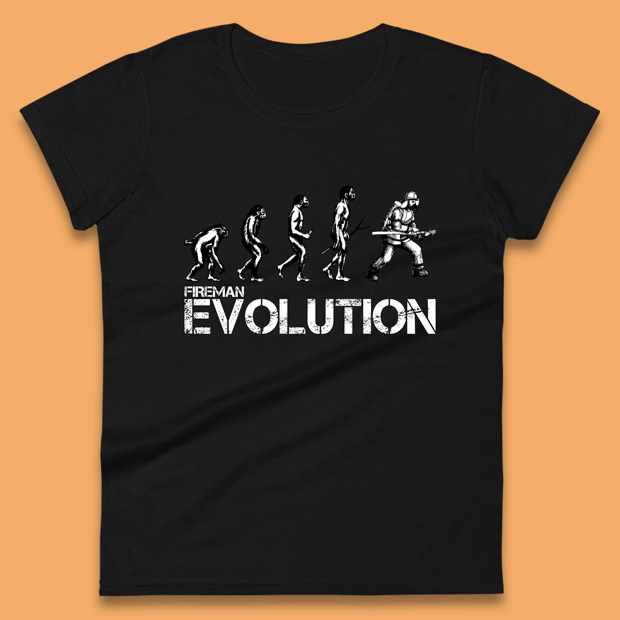 Fireman Evolution Funny Fire Brigade Service Firefighter Womens Tee T Shirt Mens Tops Unisex Top 3XL