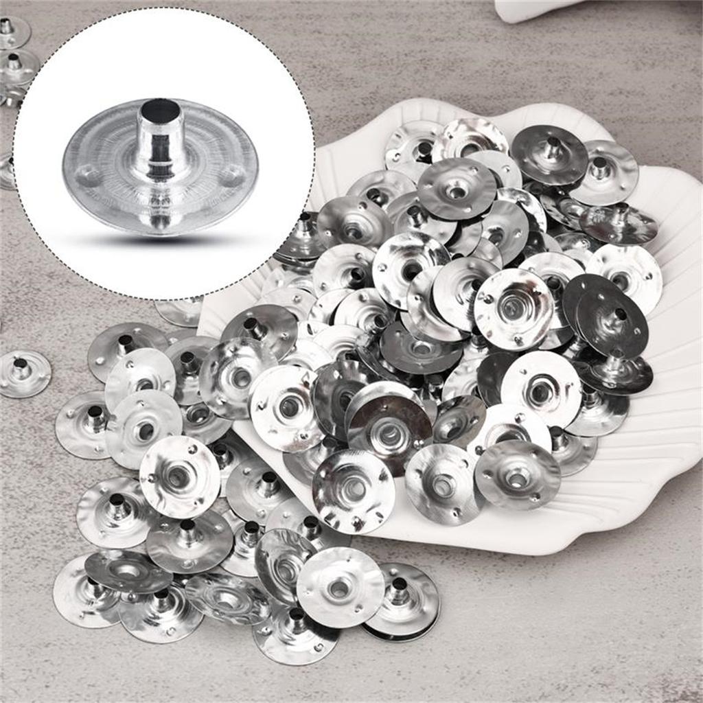 100pcs/Lot Handmade Candle Wick Tabs Metal Candle Wicks Sustainer Tabs Candle Wicks Base For DIY Candle Making DIY Craft Tools