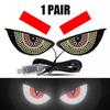 Car Back Window Expression Lights LED Strips Light Panel Car Windshield Display Devil's Eye Decorative Lamps USB Plug Lighting