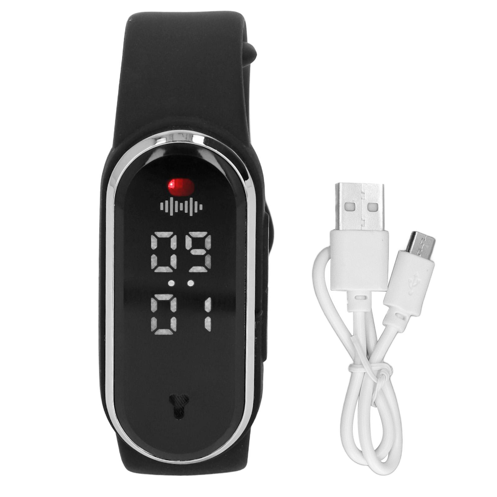 Mosquito  lent Bracelet 5V 1A 90mah USB Rechargeable Step Counting Temperature Ultrasonic Wristband