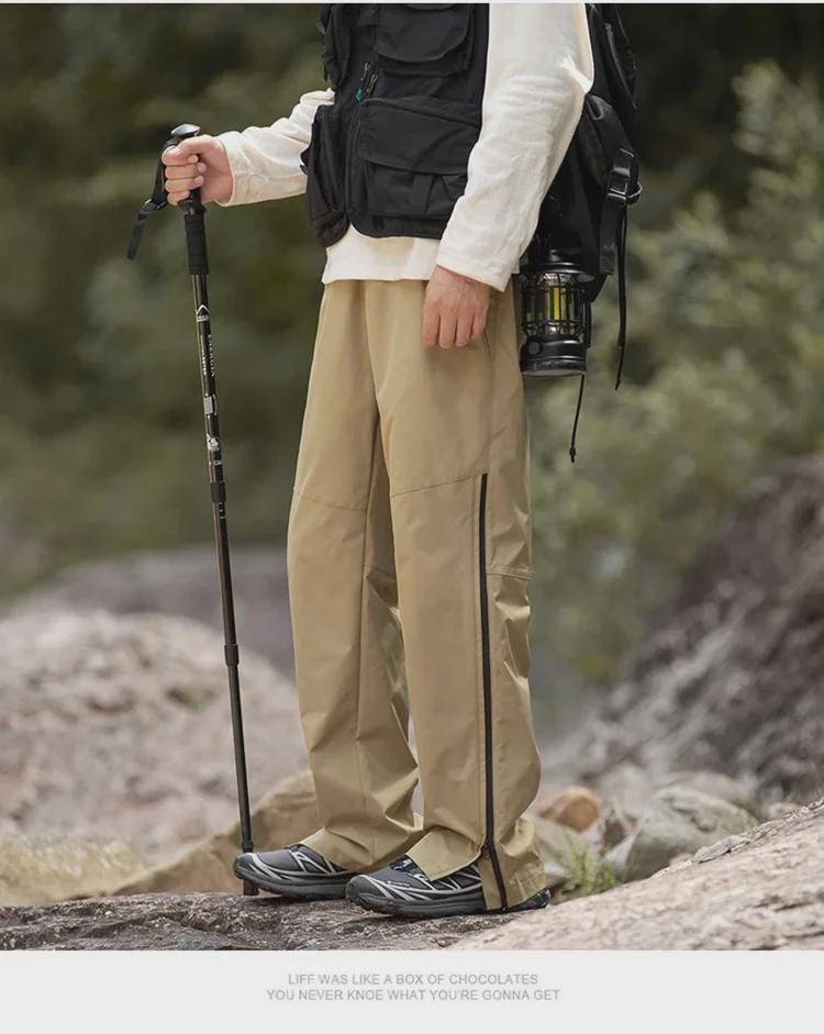 Unisexové rychleschnoucí větruodolné turistické kalhoty na jaro/podzim