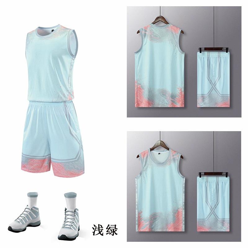 Football training clothes, basketball clothes set, children's adult jerseys wholesale, college students game team sports gradual change