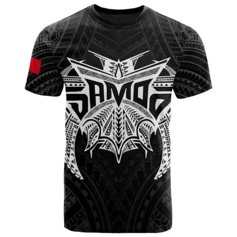 Camiseta de Manga Corta Estilo Creativo para Hombre y Mujer Pohnpei Estampada en 3D Cuello Redondo Divertida Estampada Jersey Suelto Oversize para Hombre