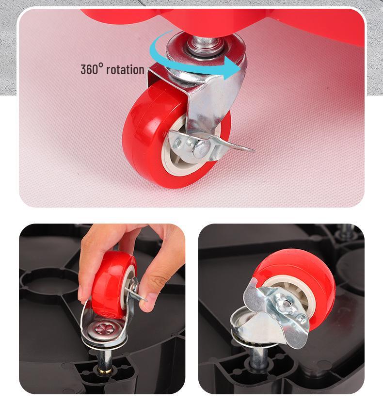 Car Wash Bucket Base with Integrated Pulley - Non-slip, Multi-use